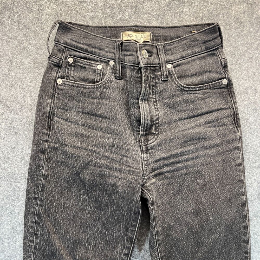 Madewell Jeans Womens‎ 23 The Perfect Vintage Jean Straight Leg Black Stretch - Picture 3 of 14